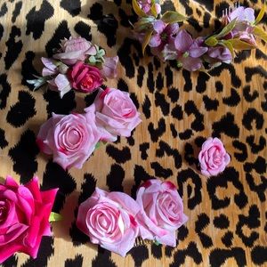 FLORAL BOHEMIAN HAIR COMBS SET!